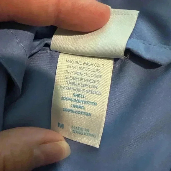 Vintage Norsport Women’s Blue Windbreaker Jacket Size Medium - Picture 8 of 8